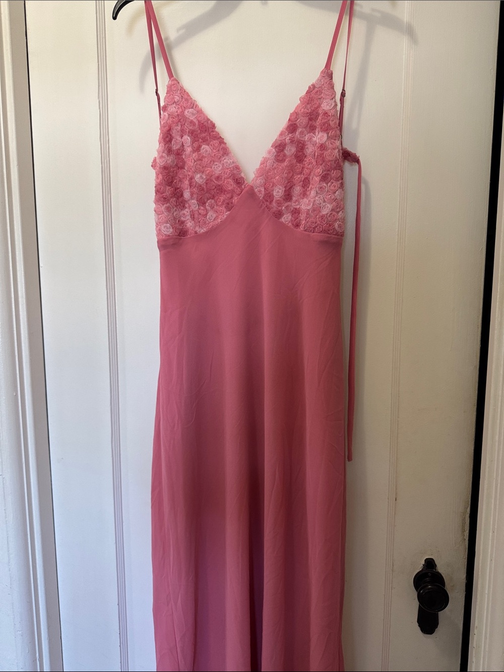 wild fable Pink Lace-Trim Slip Dress